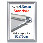 50x70cm Snapramme med 15mm profil