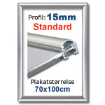 70x100cm Snapramme med 15mm profil