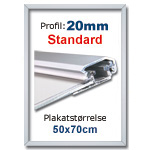 50x70cm Snapramme med 20mm profil