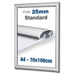 Alu 25mm Snapramme