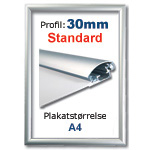 A4 snaprammer med 30mm profil