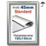 A0 Snapramme med 45mm alu profil