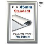 70x100cm Snaprammer med 45mm alu profil