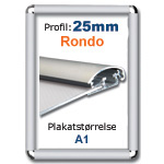 A1 Rondo Snaprammer med 25mm profil
