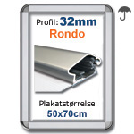 50x70cm Rondo Snaprammer med 32mm profil