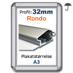 A3 Rondo Snaprammer med 32mm profil