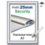 A1 security snaprammer med 25mm profil