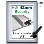 A2 Security snaprammer med 42mm profil