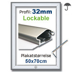 50x70cm Lockable Snaprammer med 32mm profil