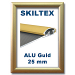 Alu Guldeloxeret 25mm Snaprammer