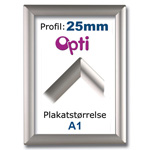 A1 Snapramme med Opti 25mm profil