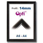 Sort Opti Snaprammer med 14mm profil