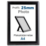 Photo Snaprammer med sort 25mm profil