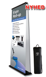 Sorte Expo Dobbeltsidet Roll-Ups