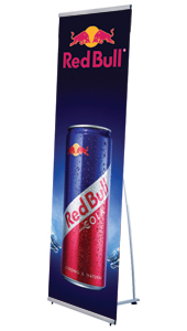Quick L-bannerstand incl. print