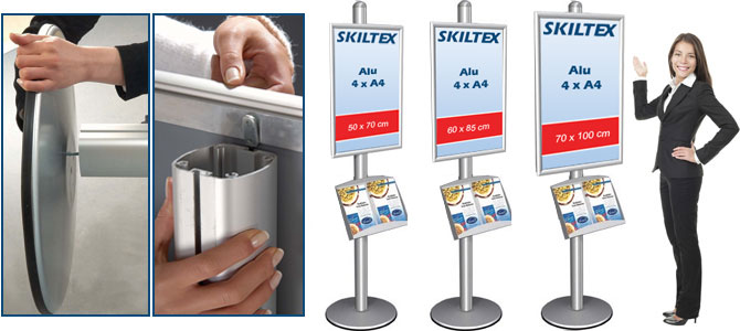 Alu 2xA4 Multistand