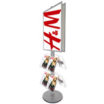 Multistand 4a med akrylhylder 