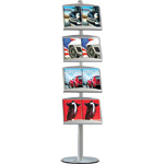 Multistand 7 - 8xA4 med st�lhylde