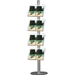 Multistand 7a - 8xA4 med Akrylhylde