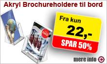 Akryl Brochureholder til bord