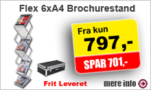 Flex 6xA4 Brochurestand