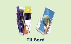 Brochureholdere til bord