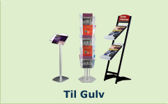 Brochureholdere til gulv