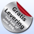 gratis levering ved køb af 500 DKK excl. moms