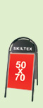 Gadeskilte med 50x70cm plakatformat