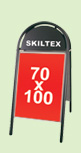 Gadeskilte med 70x100cm plakatformat