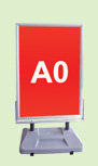 Gadeskilte med A0 plakatformat