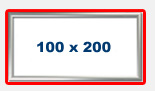 Snaprammer til 100 x 200 cm plakater