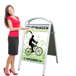 Expo Ellipse Gadeskilt - Hvid