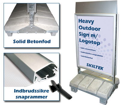 Heavy Outdoor Sign m/ logo