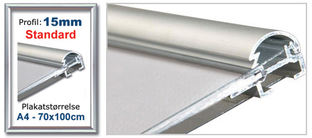 Snaprammer med 15mm profil