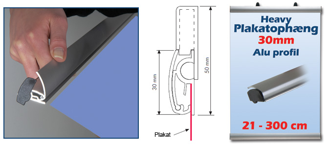 Alu Heavy 30mm plakatoph�ng