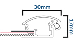 30mm snapramme profil
