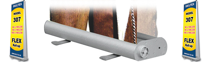 Roll-Up Flex dobbelt Banner Display