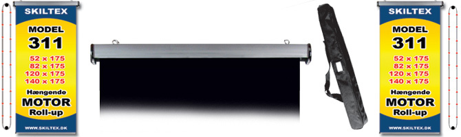 H�ngende Motor Roll Banner Display
