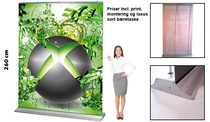 MEGA roll up med print
