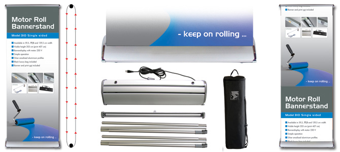 Motor Roll Banner Display