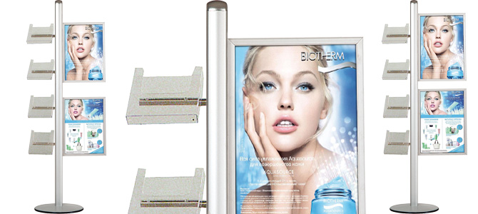 Multistand 18 - Brochureholder m/slide-in