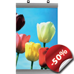 Plast plakat oph&aelig;ng