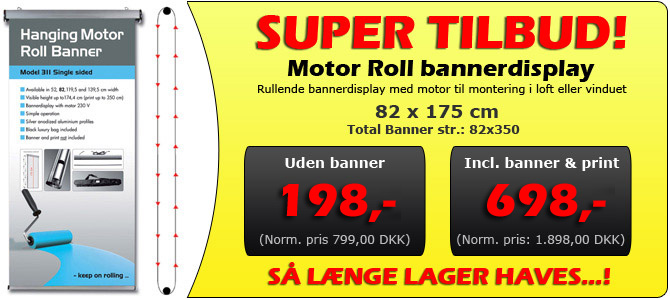 SUPER TILBUD - MOTOR ROLL DISPLAY