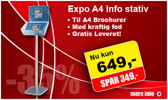 Expo Info A4 Horisontal Brochurestativ