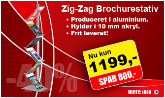Zig-Zag A4 Brochurestand