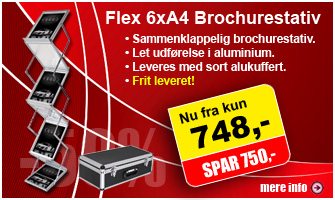 Flex 6xA4 Brochurestativ