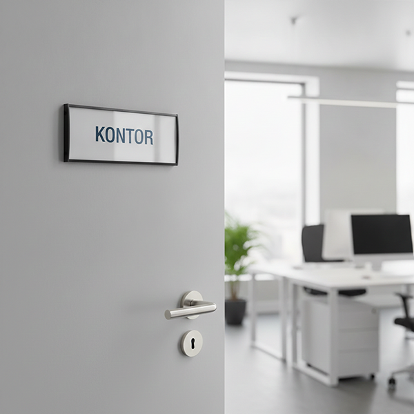 Vægskilte til kontor