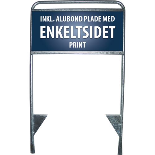 Stål Håndværkerskilt med Enkeltsidet Print