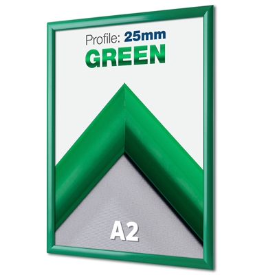 Grøn Klikramme med 25mm profil - A2